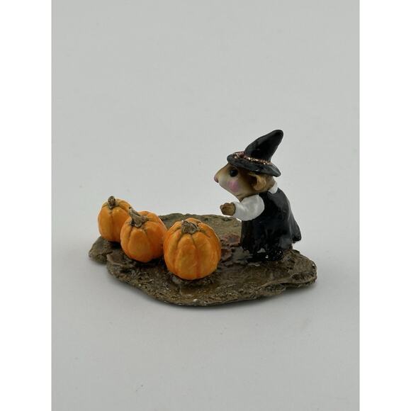 Wee Forest Folk "Pumpkin Serenade" 1997 Mouse Pumpkins D Petersen Retired M-226 - Picture 4 of 9